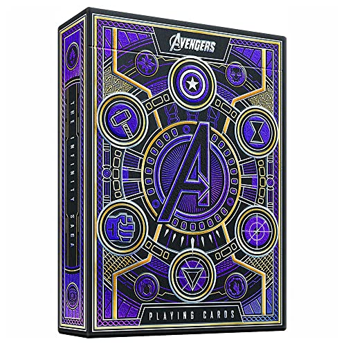 theory11 Avengers Purple Edition Premium Playing Cards - Marvel Studios' The Infinity Saga Deck