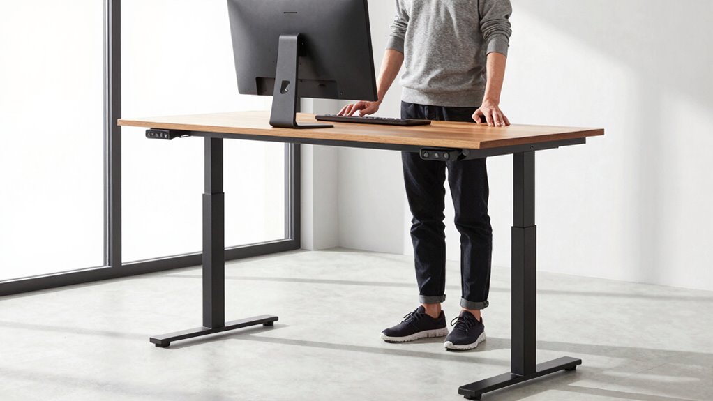 adjust desk for comfort