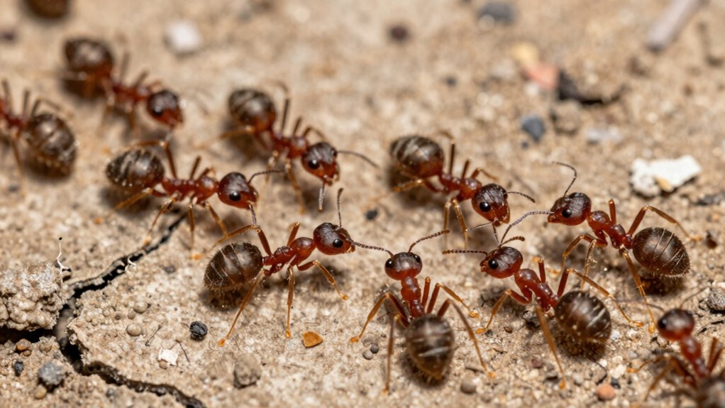 ants use chemical and tactile signals