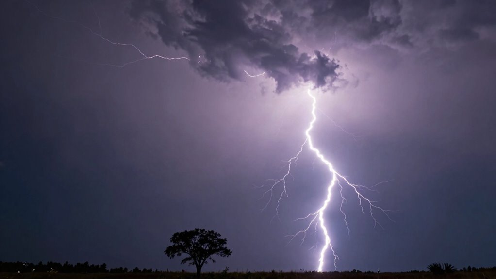 charge separation guides lightning