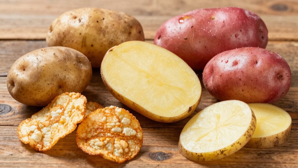 choose starchy crispy potatoes