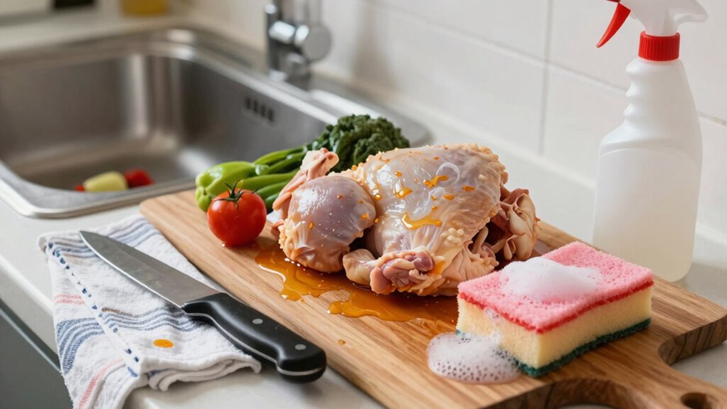 clean sanitize prevent cross contamination