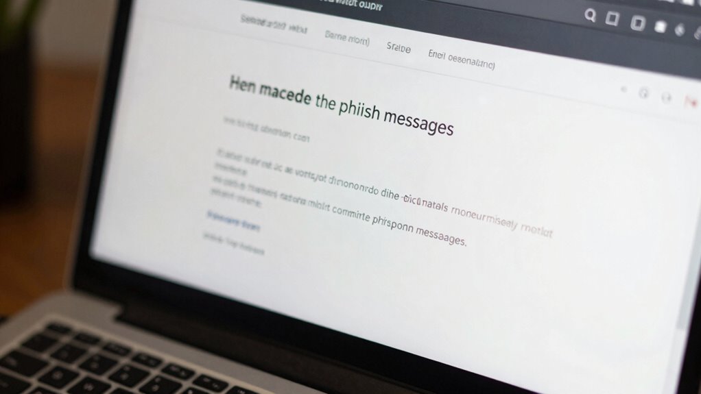 common phishing email mistakes