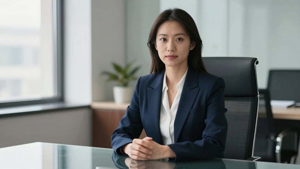 confident calm engaged demeanor