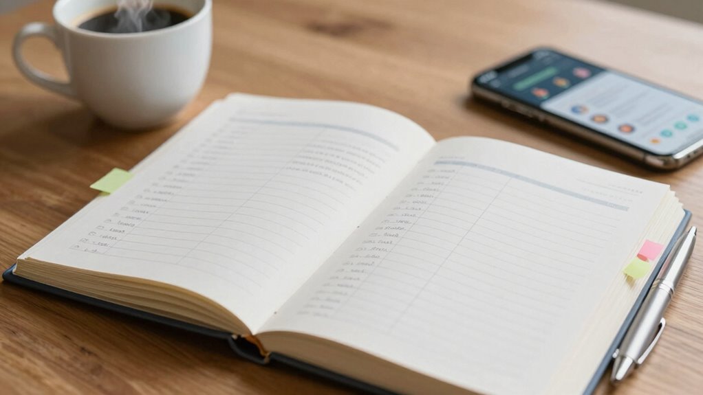 consistent expense tracking habits