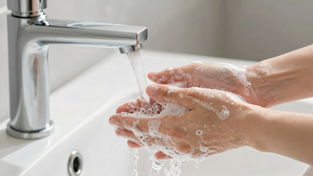 consistent hand hygiene routine
