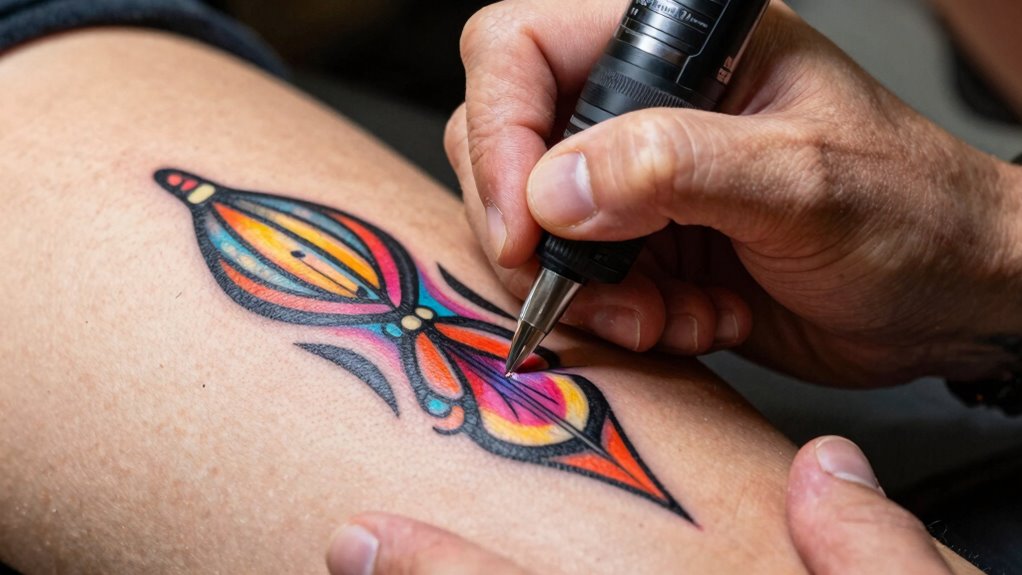 control ink needle depth