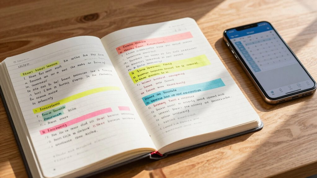 create consistent review schedule