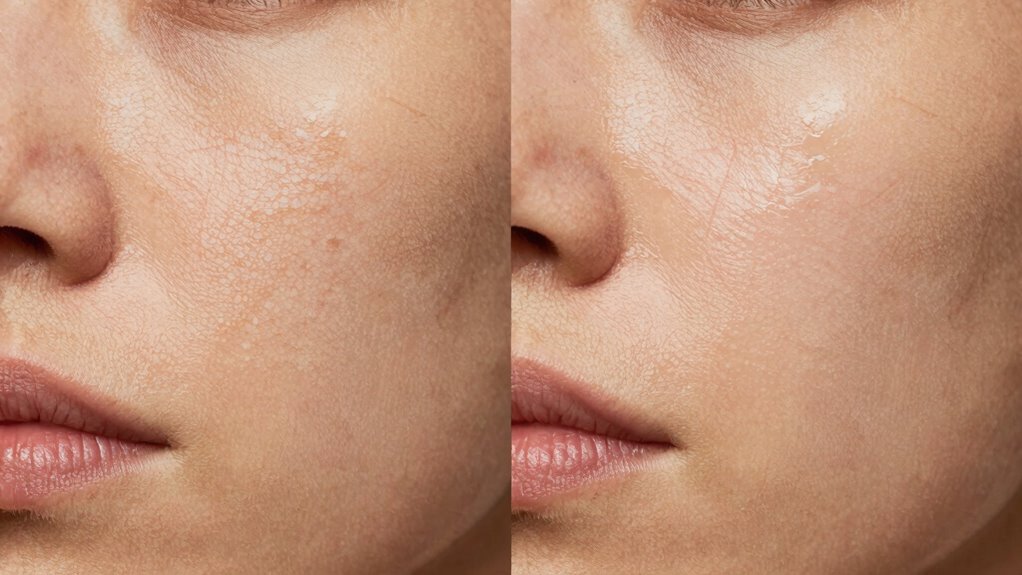different skin hydration conditions