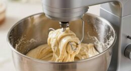 dough sticks to hook