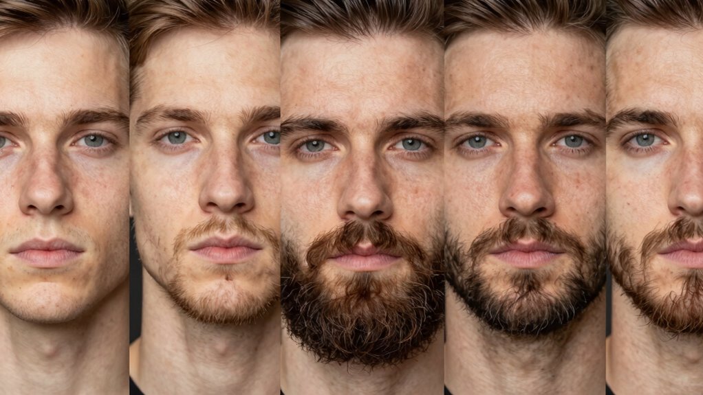 factors influencing facial hair development