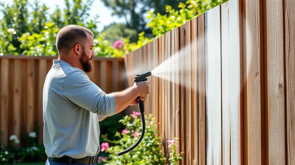 fence painting efficiency factors