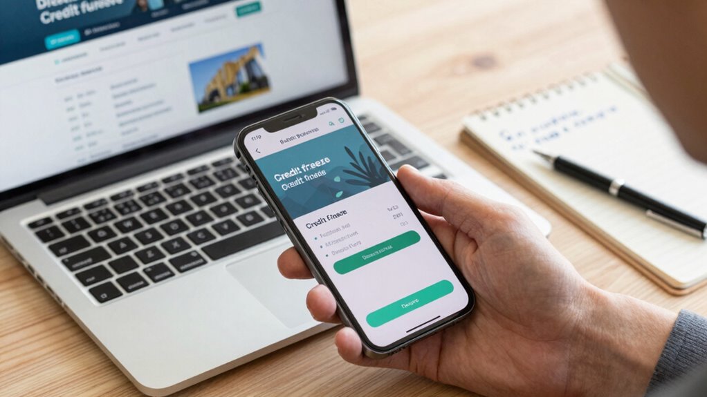 freeze credit with bureaus