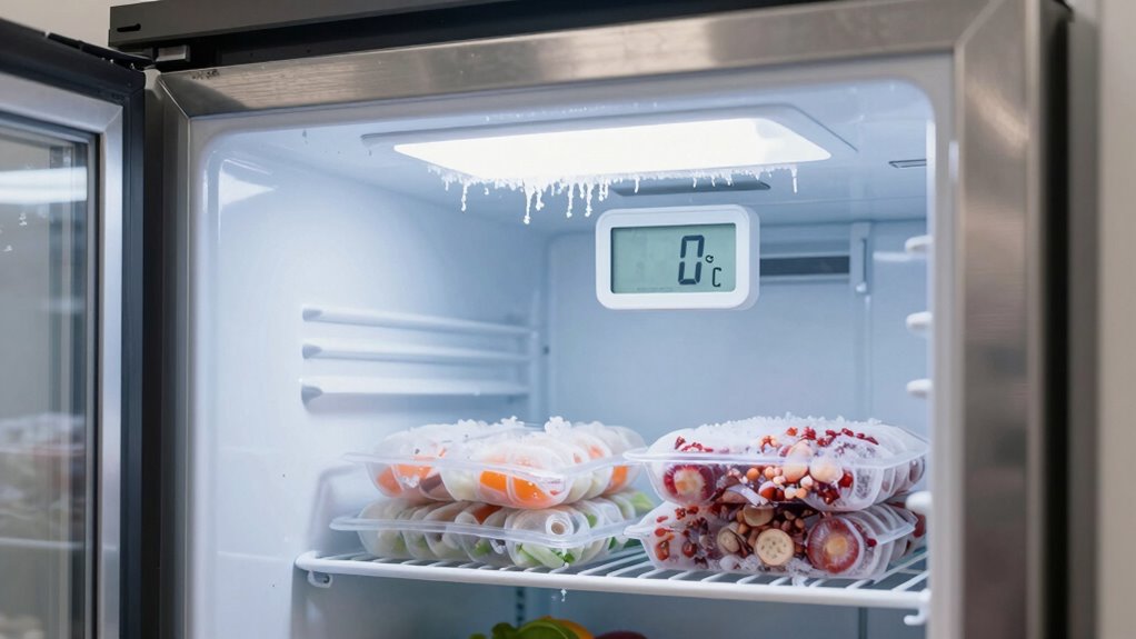 freezer coldness and signs