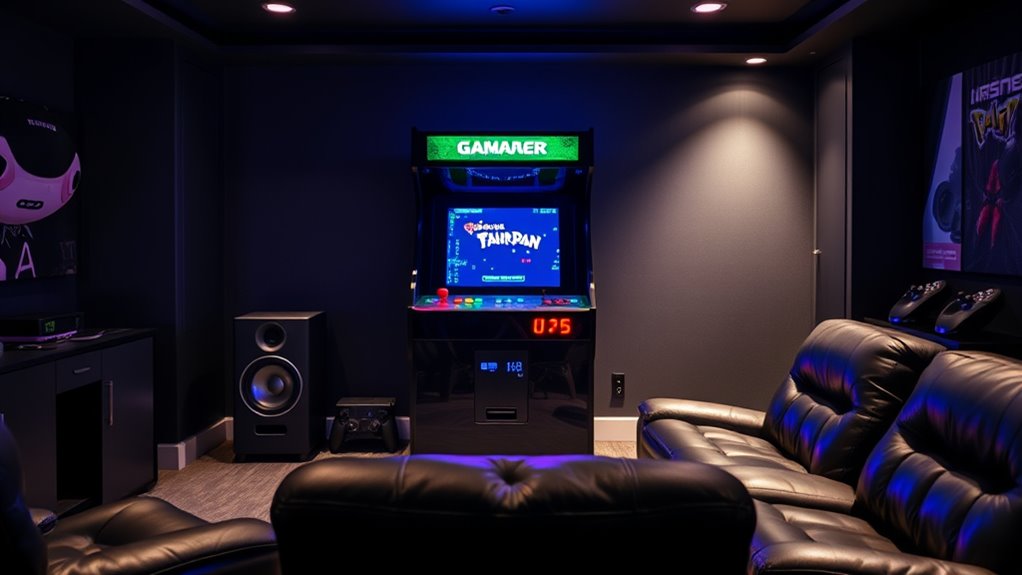 game selection controls display