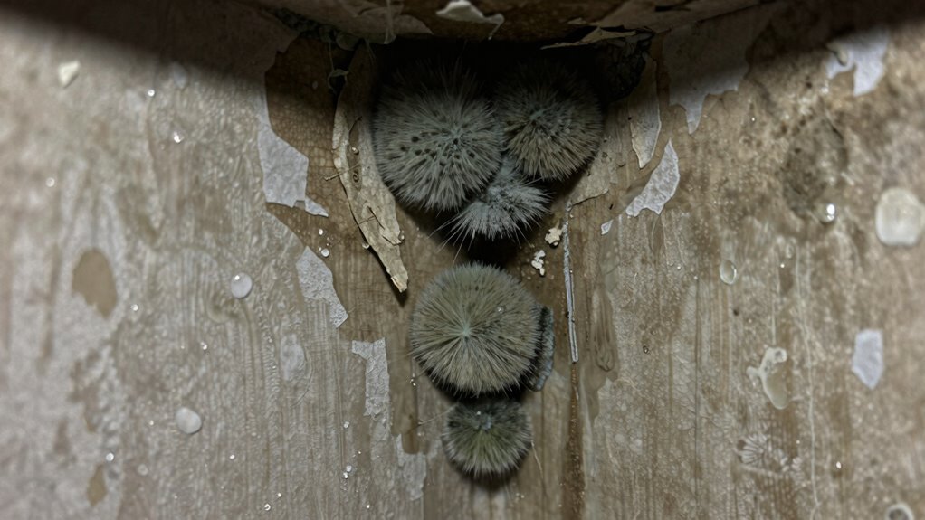 hidden moisture fosters mold