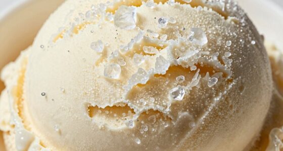 ice crystal formation in ice cream