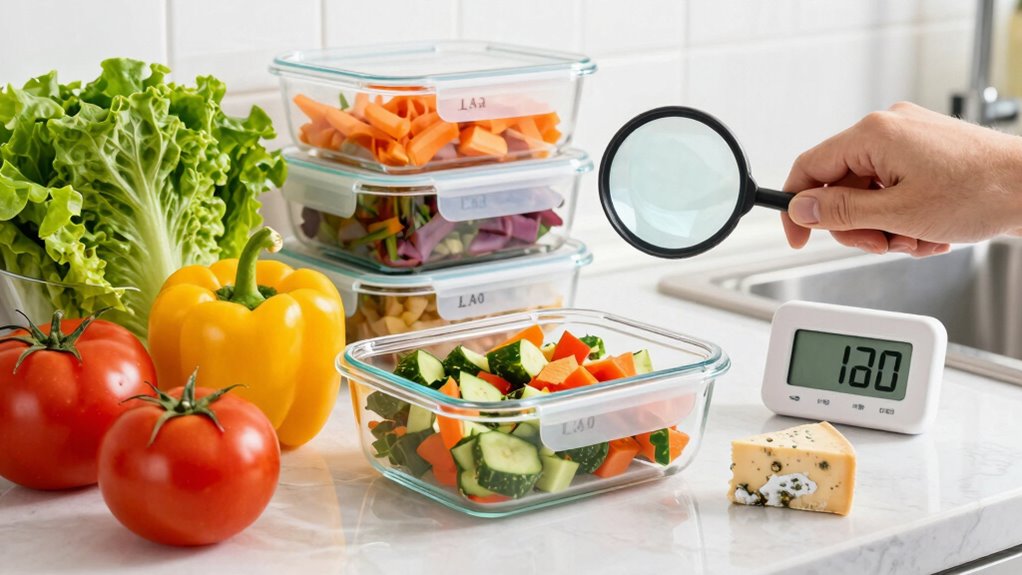 identify and discard spoiled food