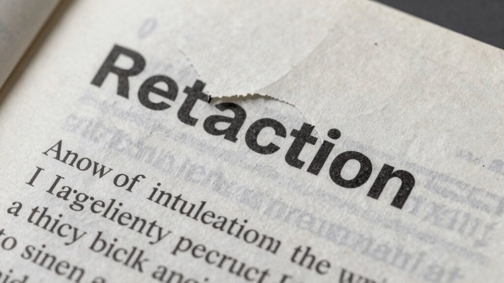 impact of retractions on trust