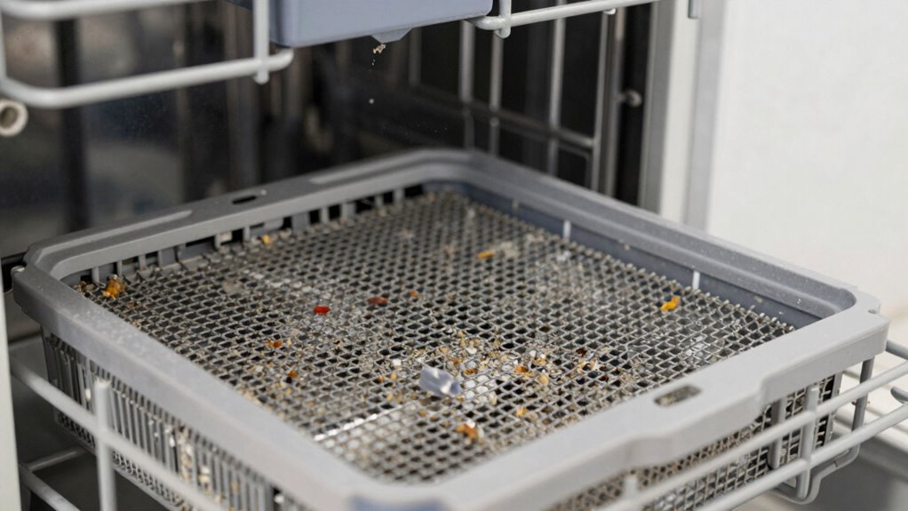 maintain clean dishwasher filters