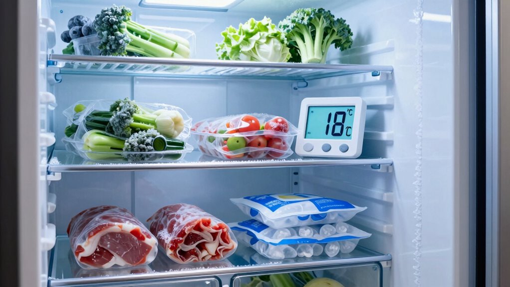 monitor and maintain freezer temperature
