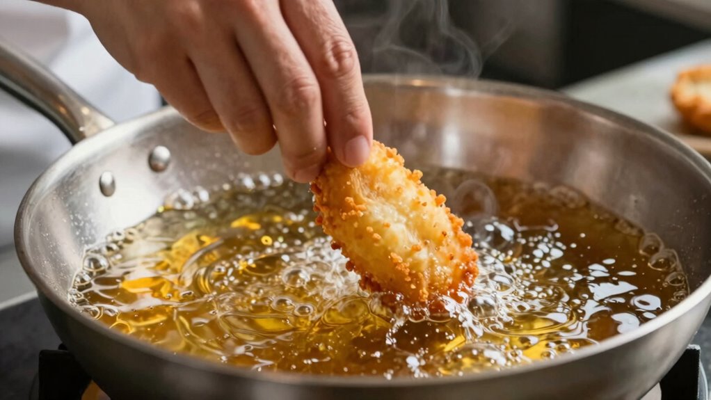 optimal oil temperature enhances flavor