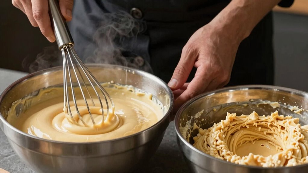 overmixing causes dense texture