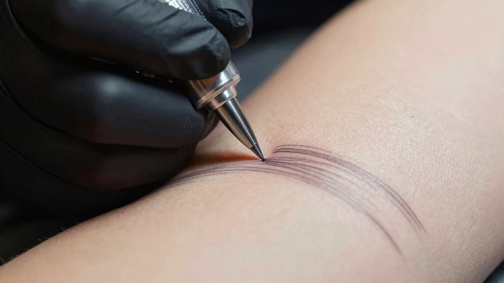 proper needle and ink technique