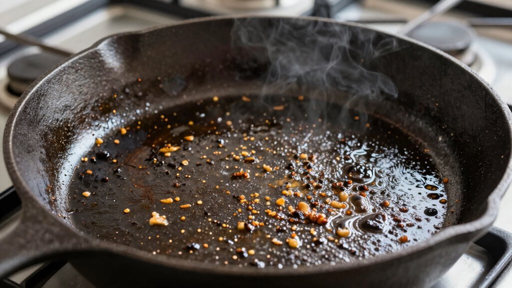 proper pan care prevents sticking