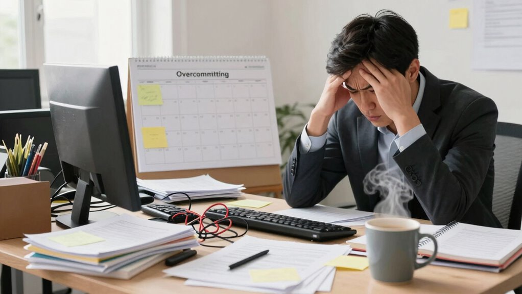 recognize overcommitment warning signs