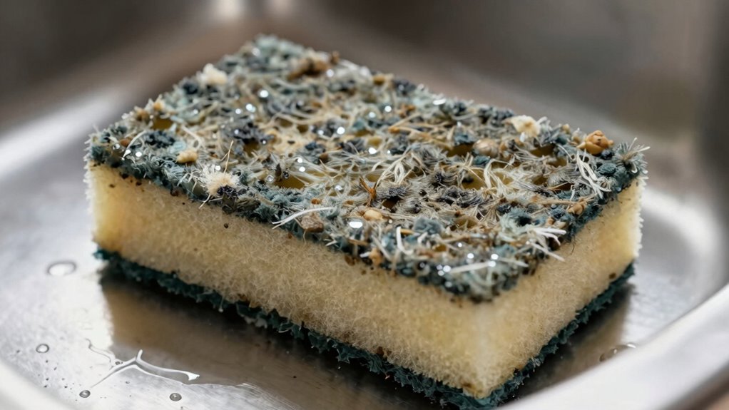 replace sponge when stained