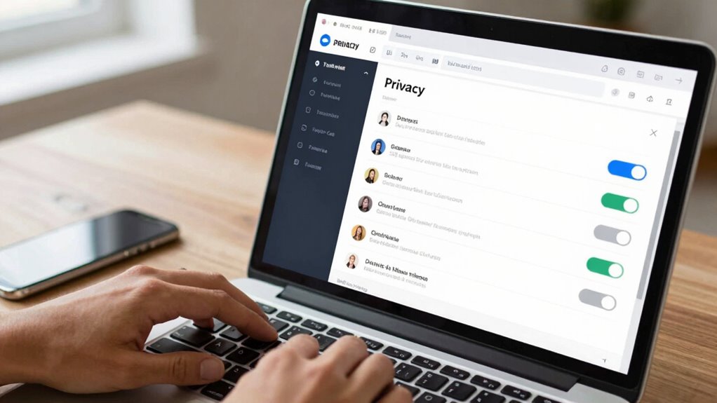 review and adjust privacy settings