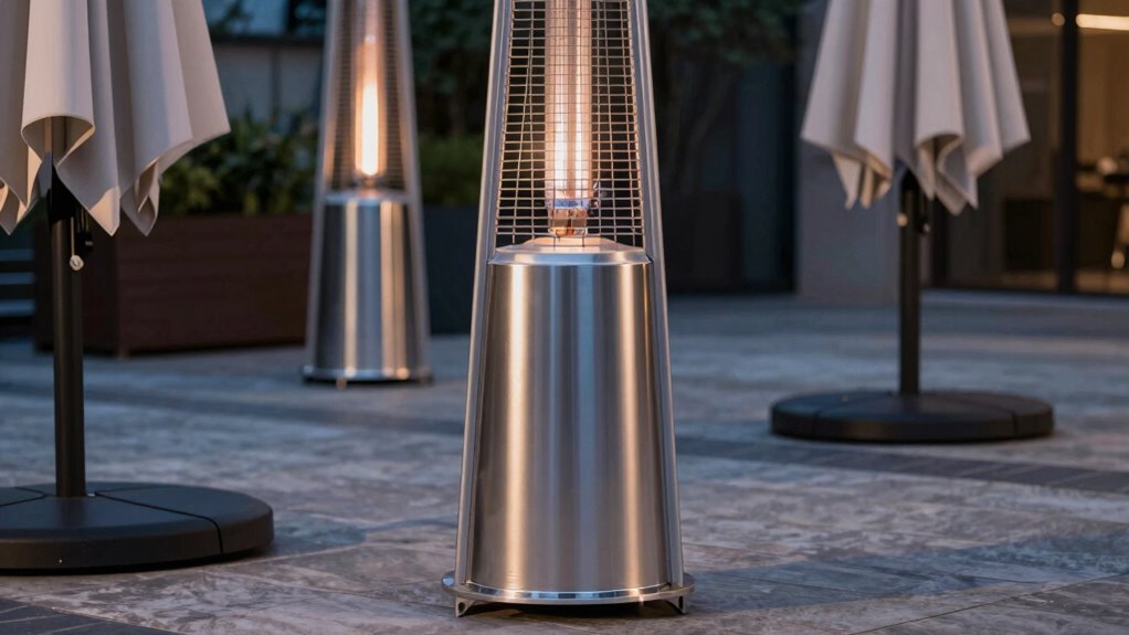 safe patio heater setup