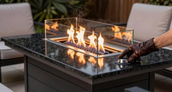 safe propane fire setup