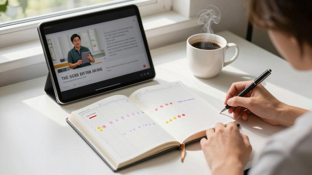 schedule consistent practice routines