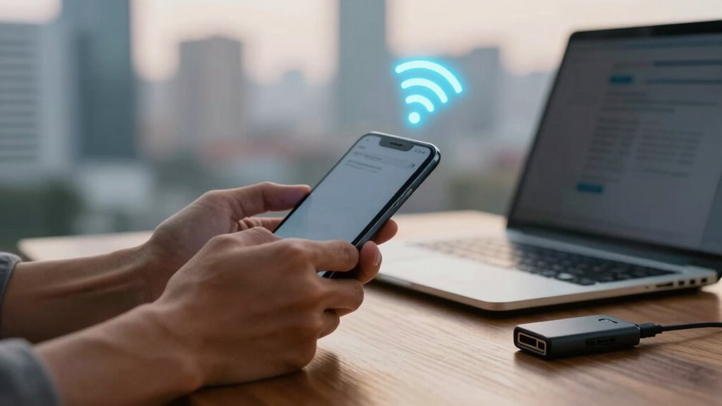 secure device after public wi fi