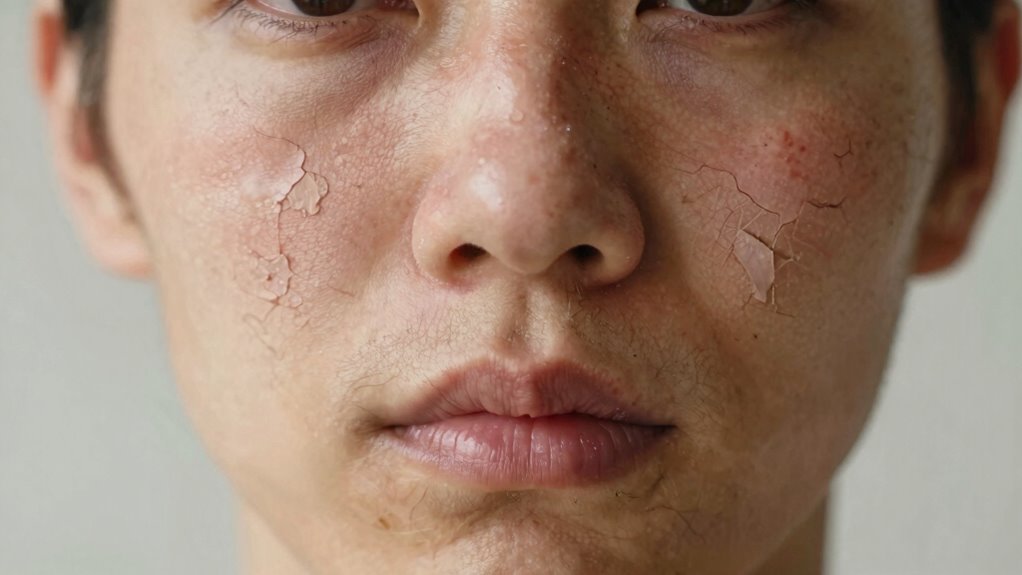 see dermatologist for persistent dryness