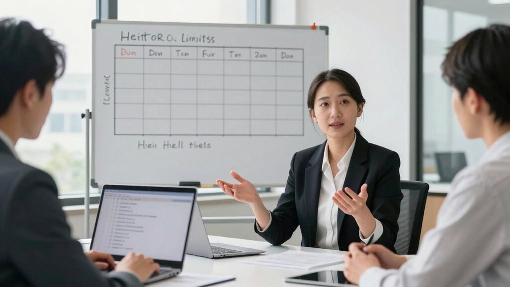 set clear boundary limits