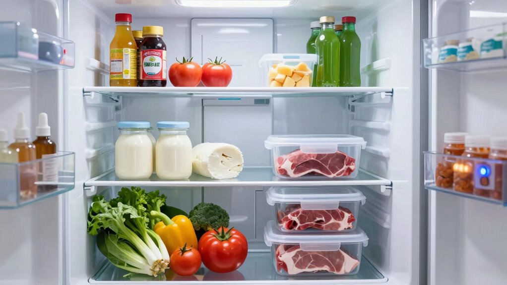 set proper fridge temperature zones