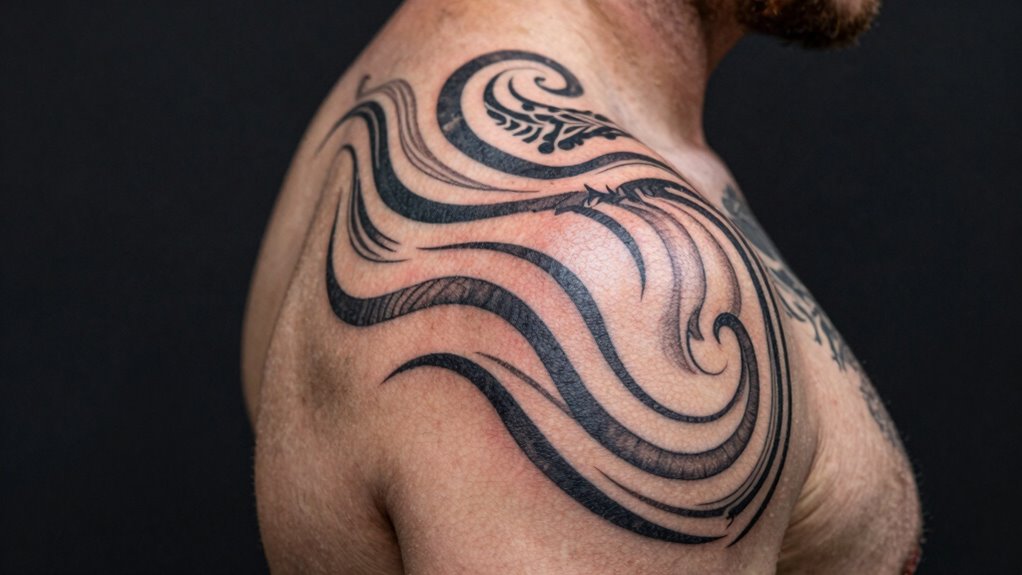 shoulder tattoos offer versatile meaningful design