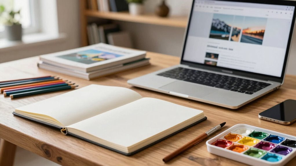 showcase with branding strategies