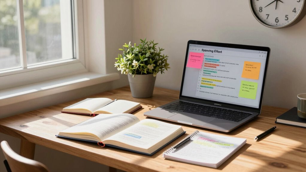 spacing enhances long term memory