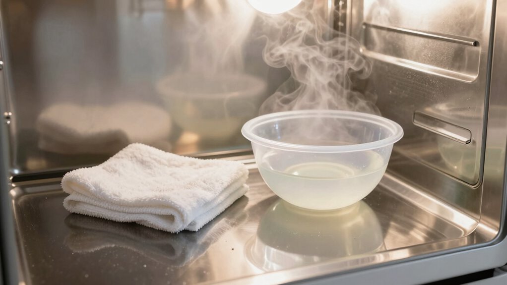 steam cleaning for microwave