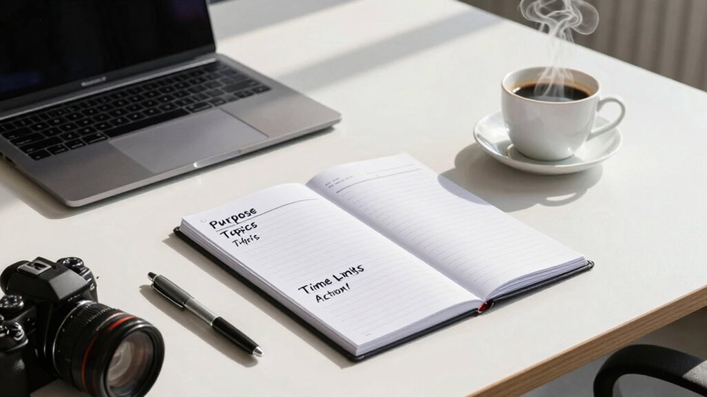 structured focused meeting planning