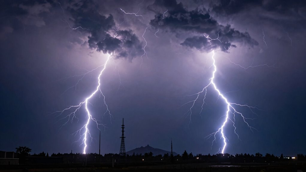 tall pointed objects attract lightning