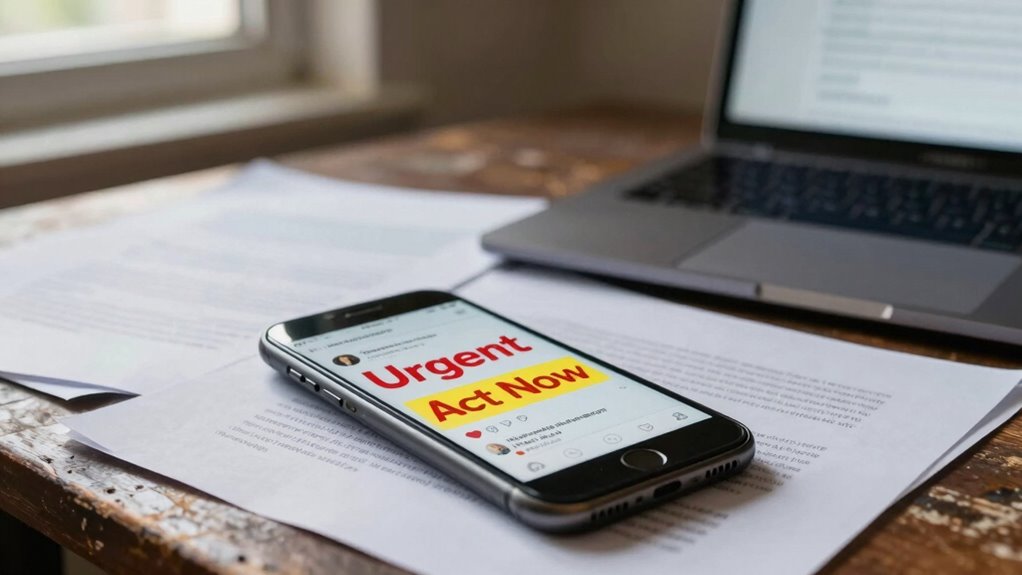 urgency words manipulate decision making