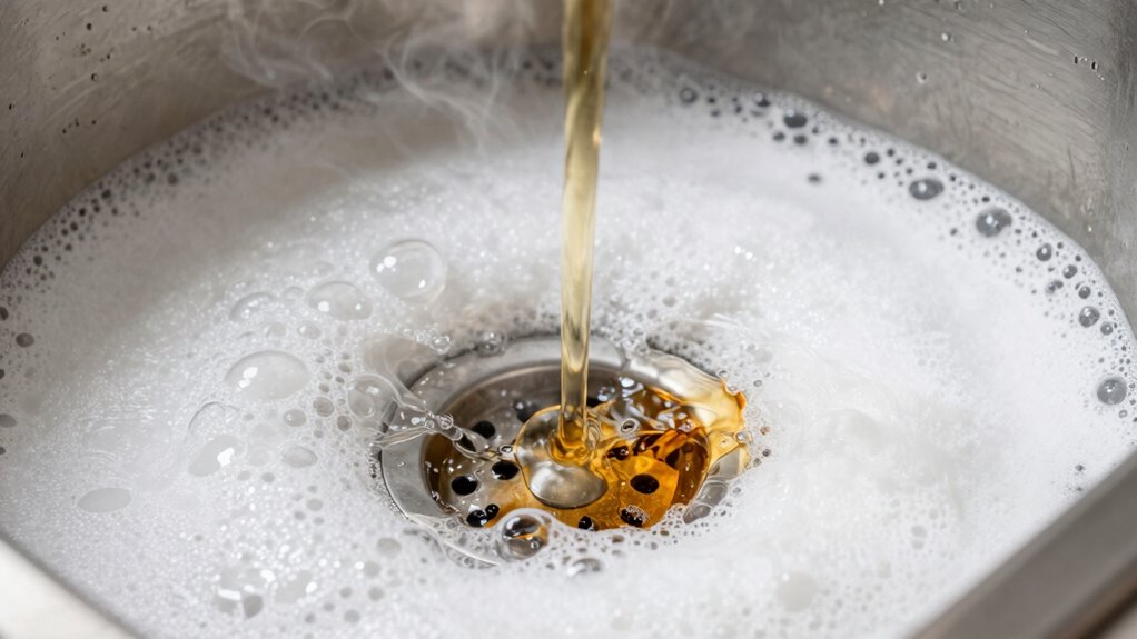 use baking soda vinegar drain