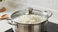 use proper water to rice ratio