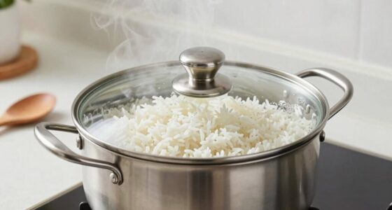 use proper water to rice ratio