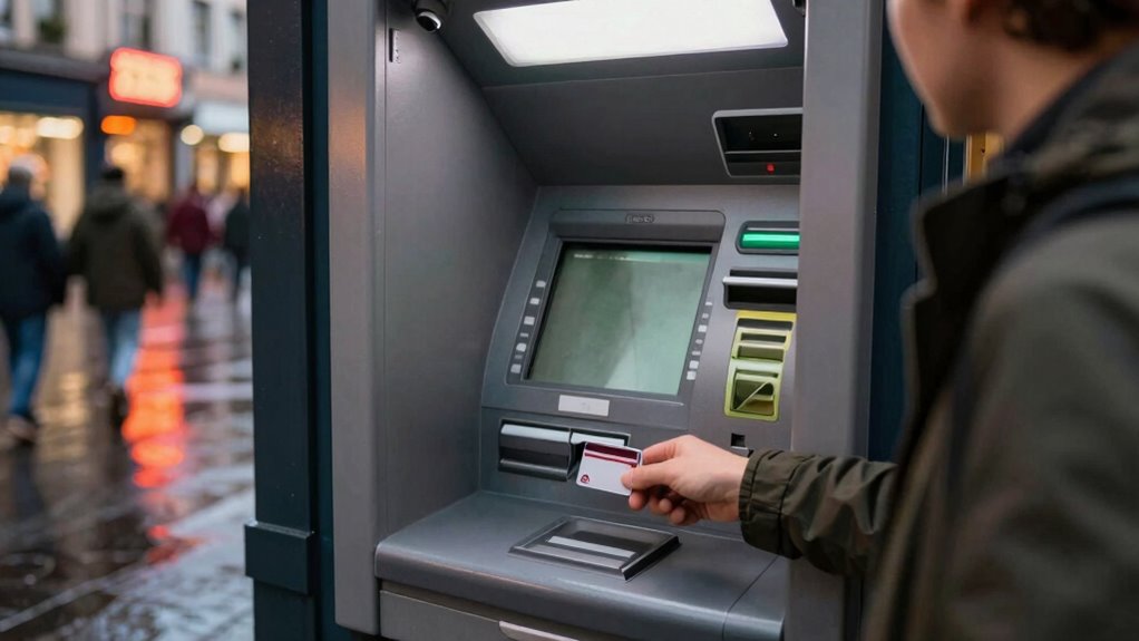 use secure well lit atms